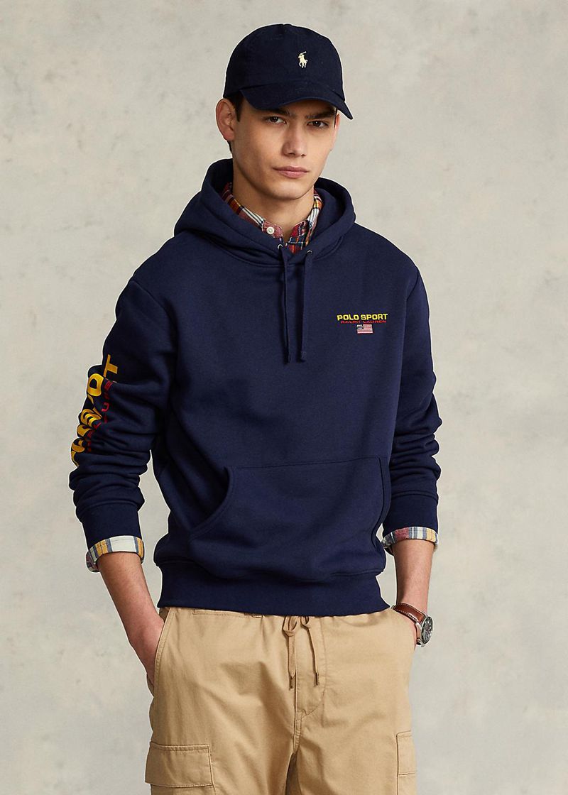 Sudadera Con Capucha Polo Ralph Lauren Hombre Polo Sport Fleece Chile Azul Marino EAVQB-5910